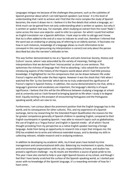 how to write a personal statement for college personal statement examples